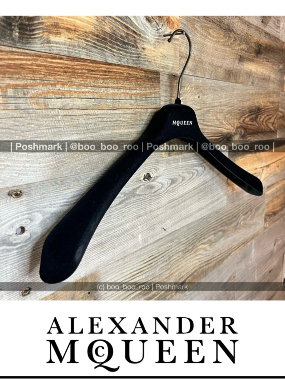 Large McQueen Black Velvet Shirt/Jacket Hanger, 💯Authentic (Alexander McQueen)